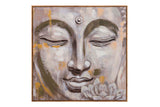 CUADRO BUDA 80% PINTADO A MANO 80x4x80 CM