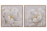 Imposta 2 tabelle 80% dipinto a mano 60x4x60 cm