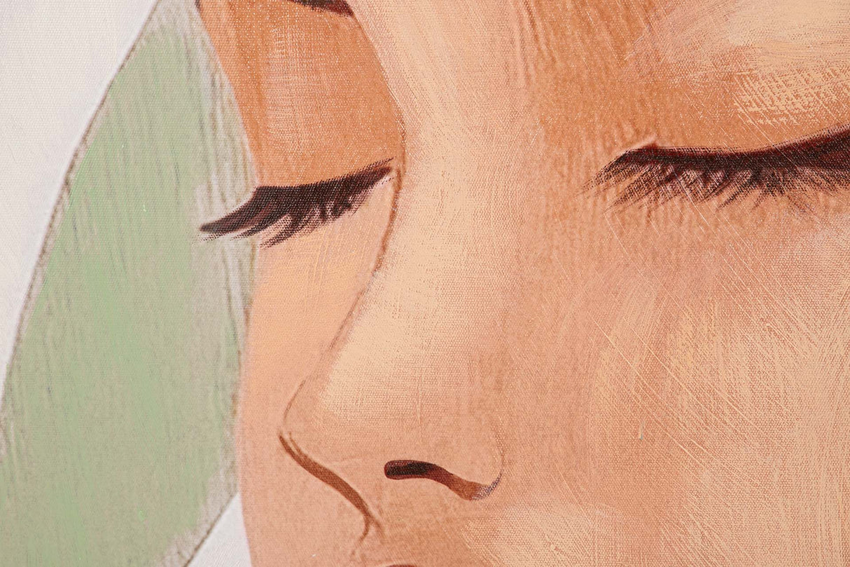 CUADRO MUJER 80% PINTADO A MANO 80x4x120 CM