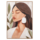 CUADRO MUJER 80% PINTADO A MANO 80x4x120 CM