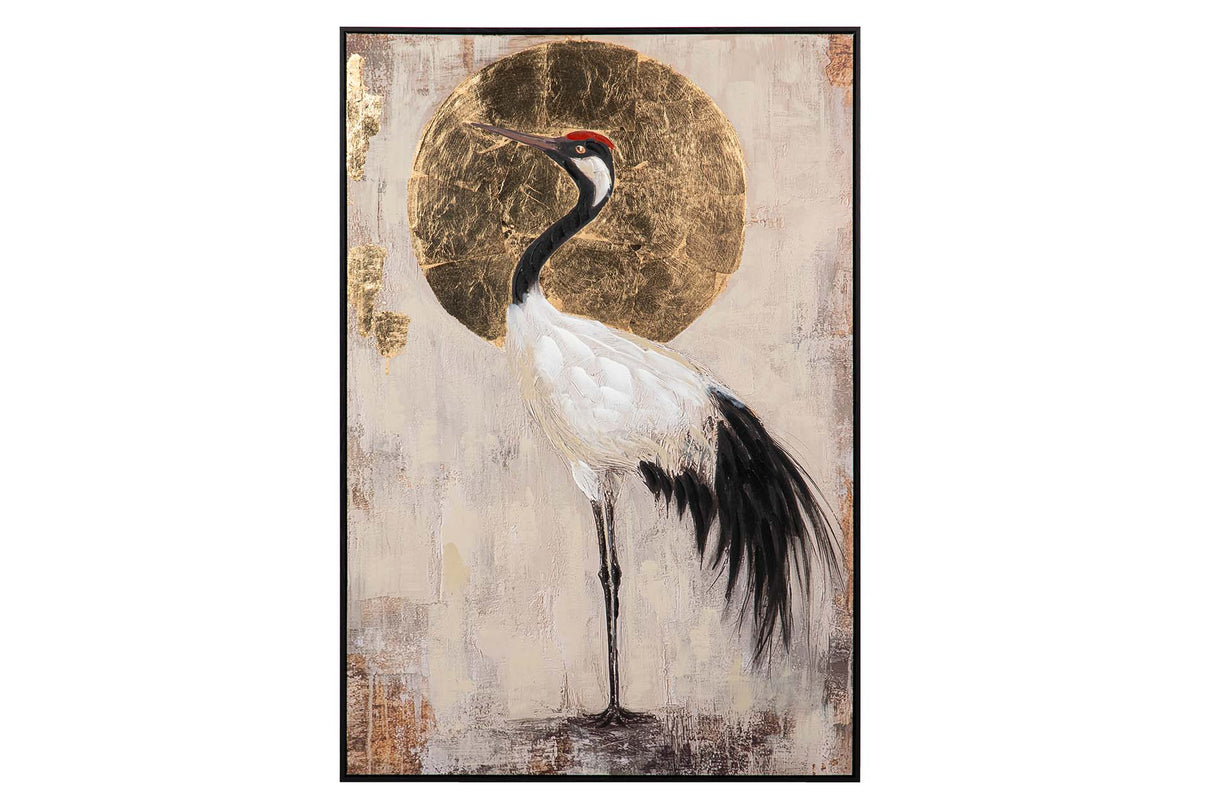 CUADRO GARZA FOIL 80x4x120 CM