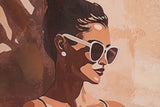 SET 2 CUADROS MUJERES 80% PINTADO A MANO 60x4x80 CM