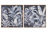 SET 2 CUADROS ARBOLES 80% PINTADO A MANO 80x4x80 CM