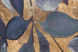 CUADRO HOJAS 80% PINTADO A MANO Y FOIL 80x4x120 CM