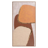 CUADRO ABSTRACTO 80%PINTADO A MANO FOIL 90x4x180 CM