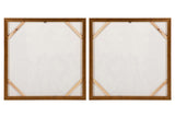SET 2 CUADROS 80% PINTADO A MANO Y FOIL 80x4x80 CM