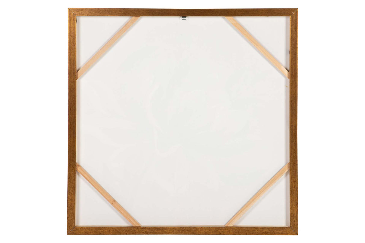 CUADRO FLOR 80% PINTADO A MANO Y FOIL 100x4x100 CM