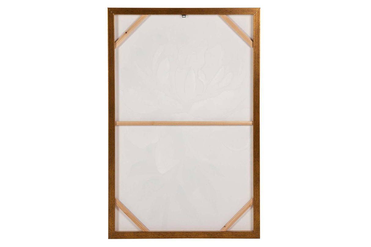 CUADRO FLOR 80% PINTADO A MANO Y FOIL 80x4x120 CM