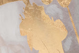 CUADRO FLOR 80% PINTADO A MANO Y FOIL 80x4x120 CM