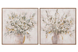SET 2 CUADROS JARRONES 80%PINTADO A MANO 80x4x80CM