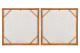 SET 2 CUADROS FLORES 80% PINTADO A MANO 60x4x60 CM