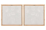 SET2 LIENZOS JARRONES 80% PINTADO A MANO 60x3x60CM