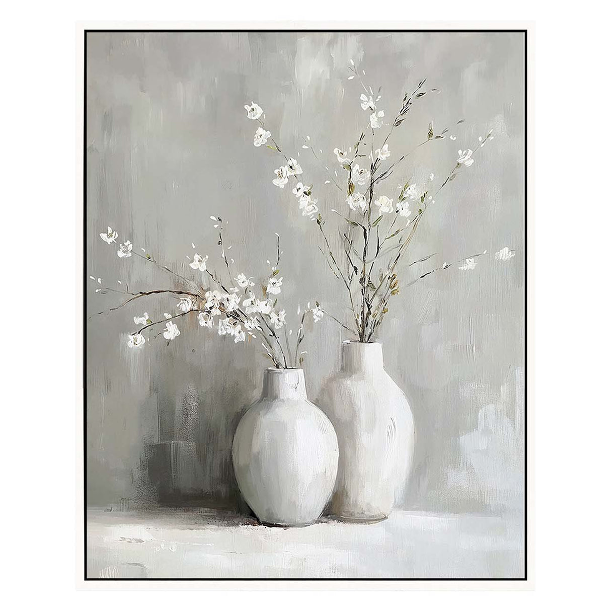 CUADRO JARRONES 80% PINTADO A MANO 80x4x100 CM