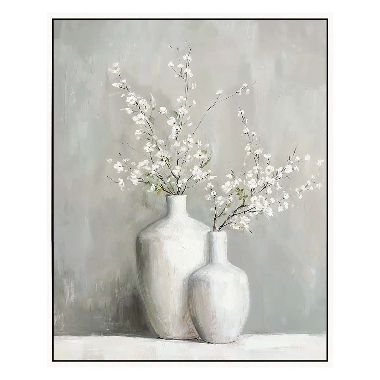 CUADRO JARRONES 80% PINTADO A MANO 80x4x100 CM