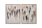 SET 2 CUADROS 80% PINTADO A MANO 60x4x80 CM