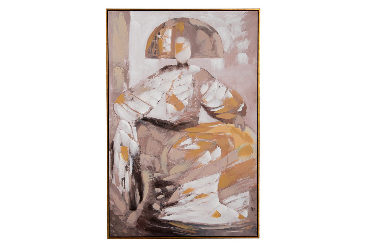 CUADRO MENINA 80% PINTADO A MANO 80x4x120 CM