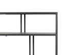 Console in metallo nero 100x30x90 cm