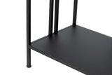 Console in metallo nero 100x30x90 cm