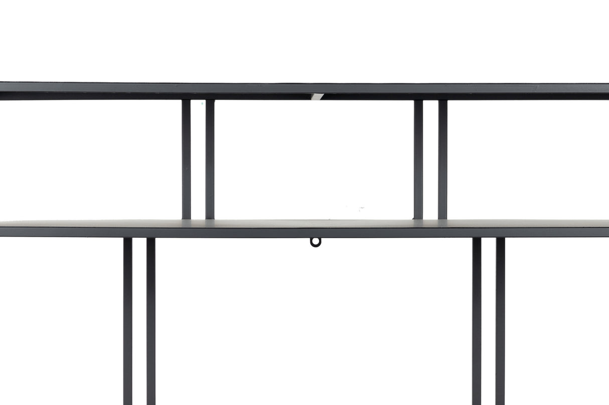 Console Black Metal 100x30x90 cm