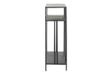 Console in metallo nero 100x30x90 cm