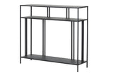 Console in metallo nero 100x30x90 cm