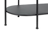 Console de metal preto 100x35x80 cm