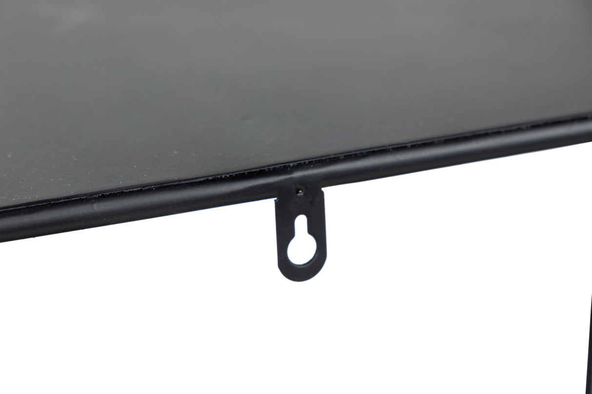 Console de metal preto 100x35x80 cm