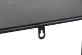 Console de metal preto 100x35x80 cm