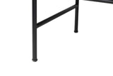 Console de metal preto 100x35x80 cm