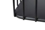 Console de metal preto 100x35x80 cm