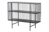 Console de metal preto 100x35x80 cm