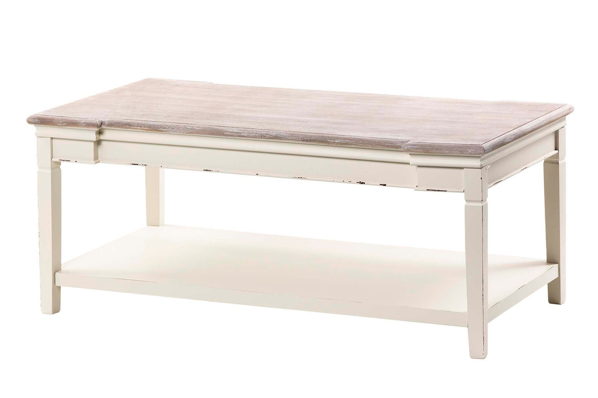 Natural Beige Wood Center Tabelle 110x58x46 cm