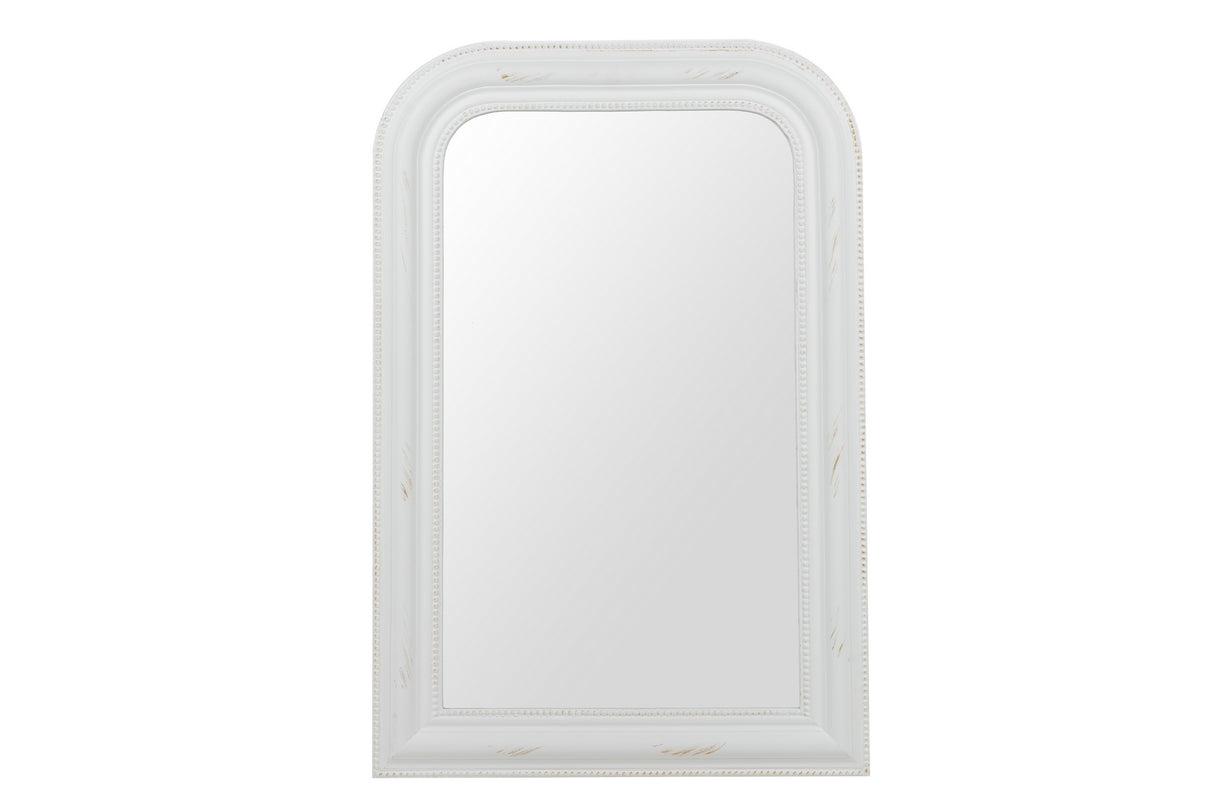 Miroir en bois blanc âgé 56x3x84 cm