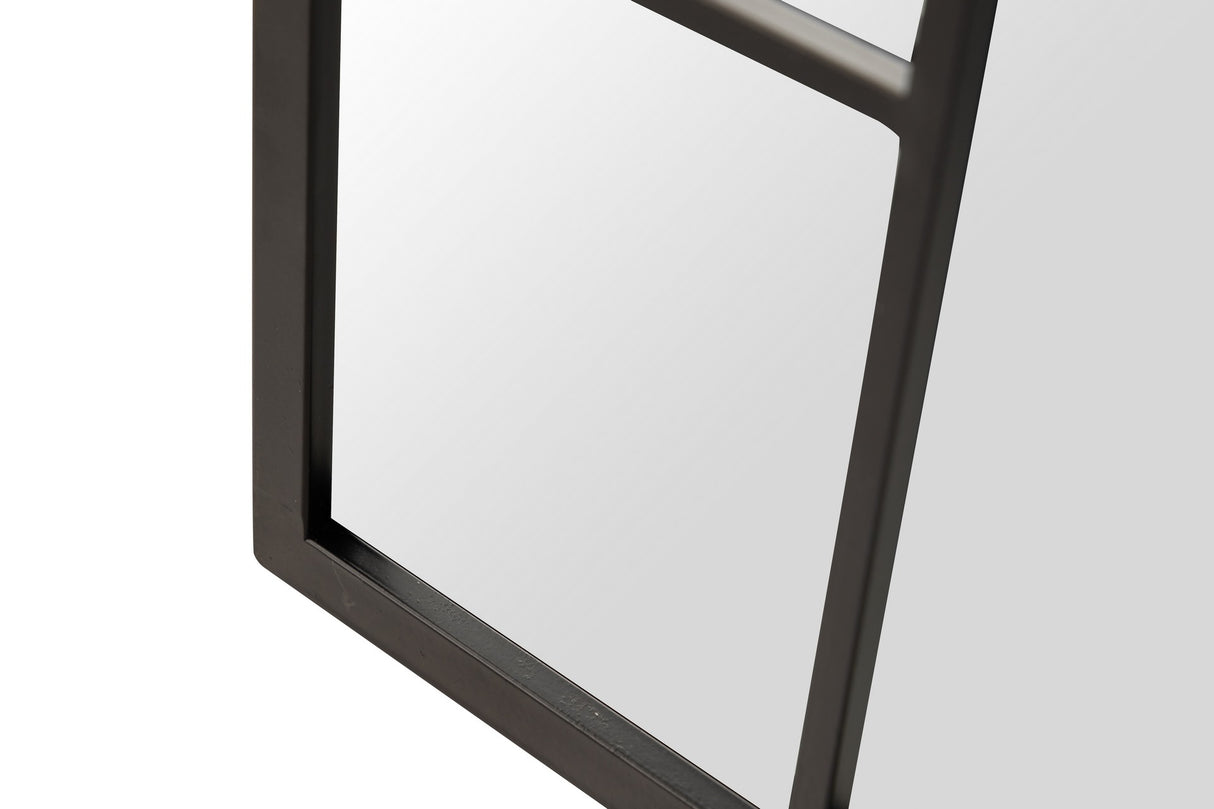 ESPEJO VENTANA METAL NEGRO 60x3x90 CM