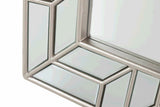 Pu Silver Frame Mirror 89x8x110 cm