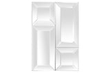 Cadre de miroir rectangulaire PU 130x5x88 cm