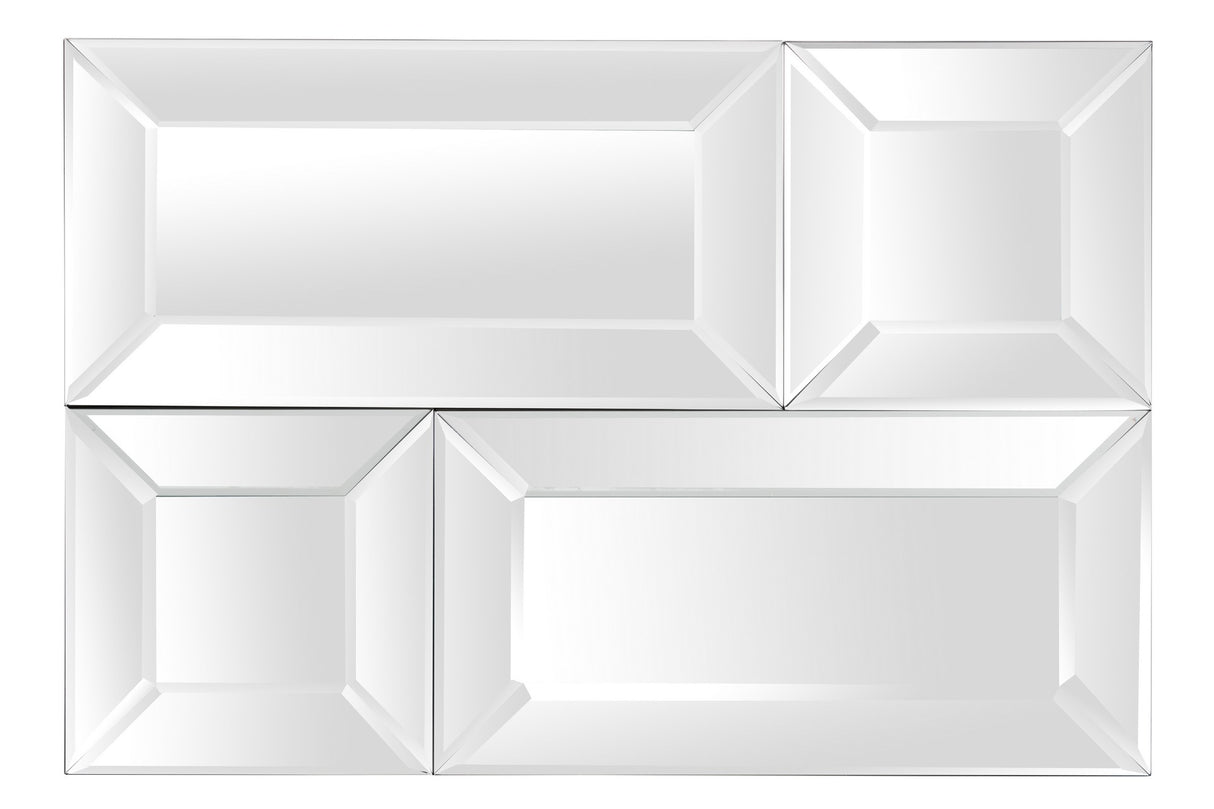 Cadre de miroir rectangulaire PU 130x5x88 cm