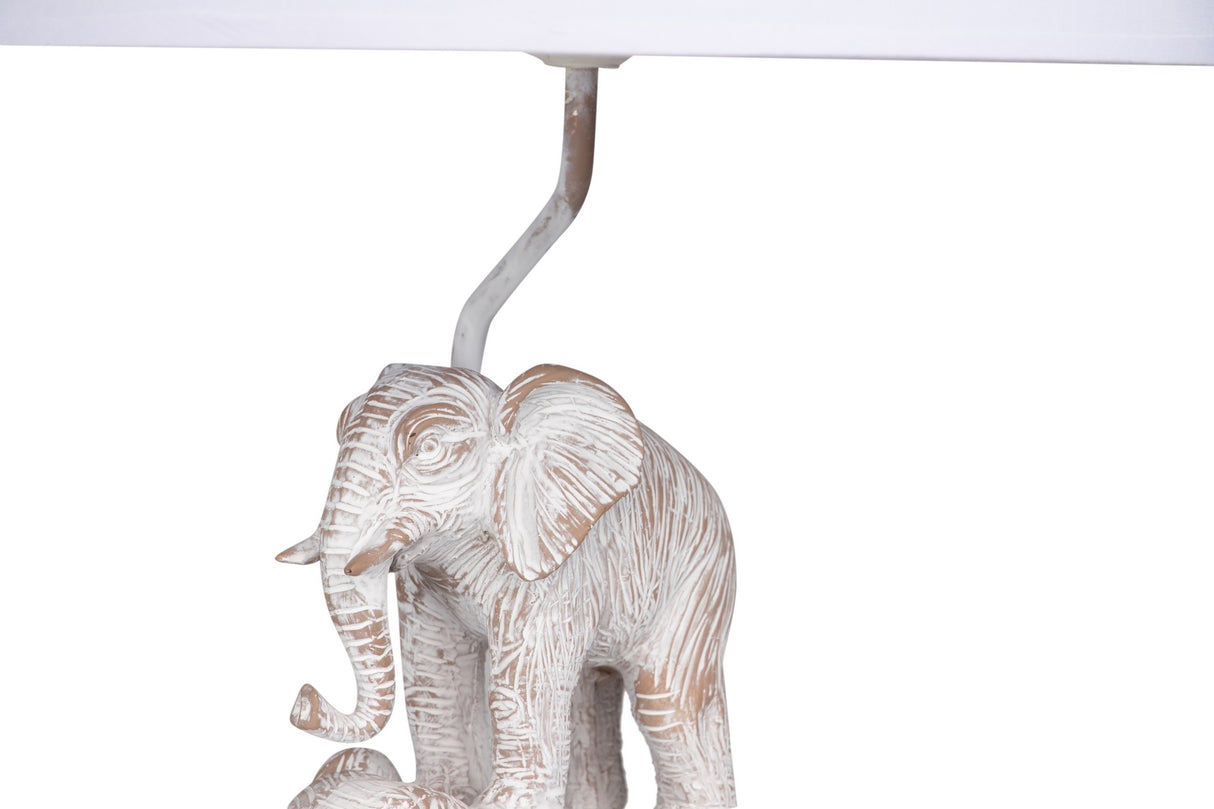 Lampe de bureau d'éléphant en polyréine 38x38x64 cm