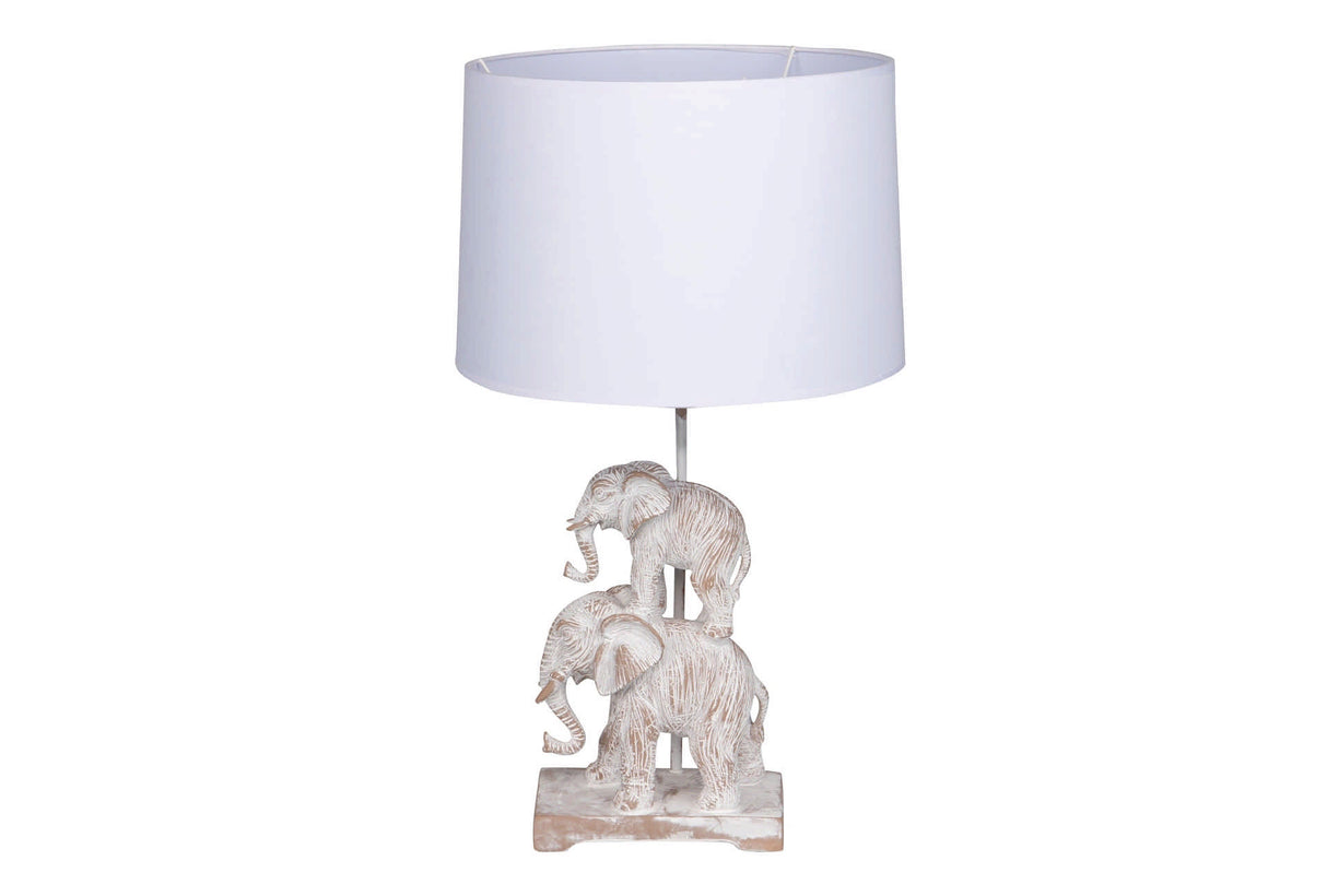 Lampe de bureau d'éléphant en polyréine 38x38x64 cm