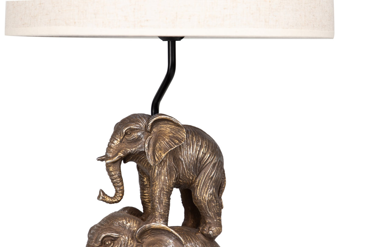 Lampe de bureau d'éléphant en polyréine 38x38x64 cm