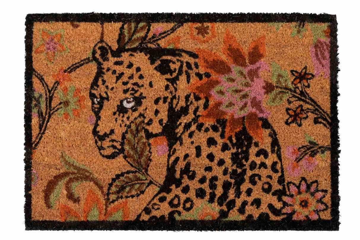 Leopardo 60x2x40 cm Non -Slip Felpudo