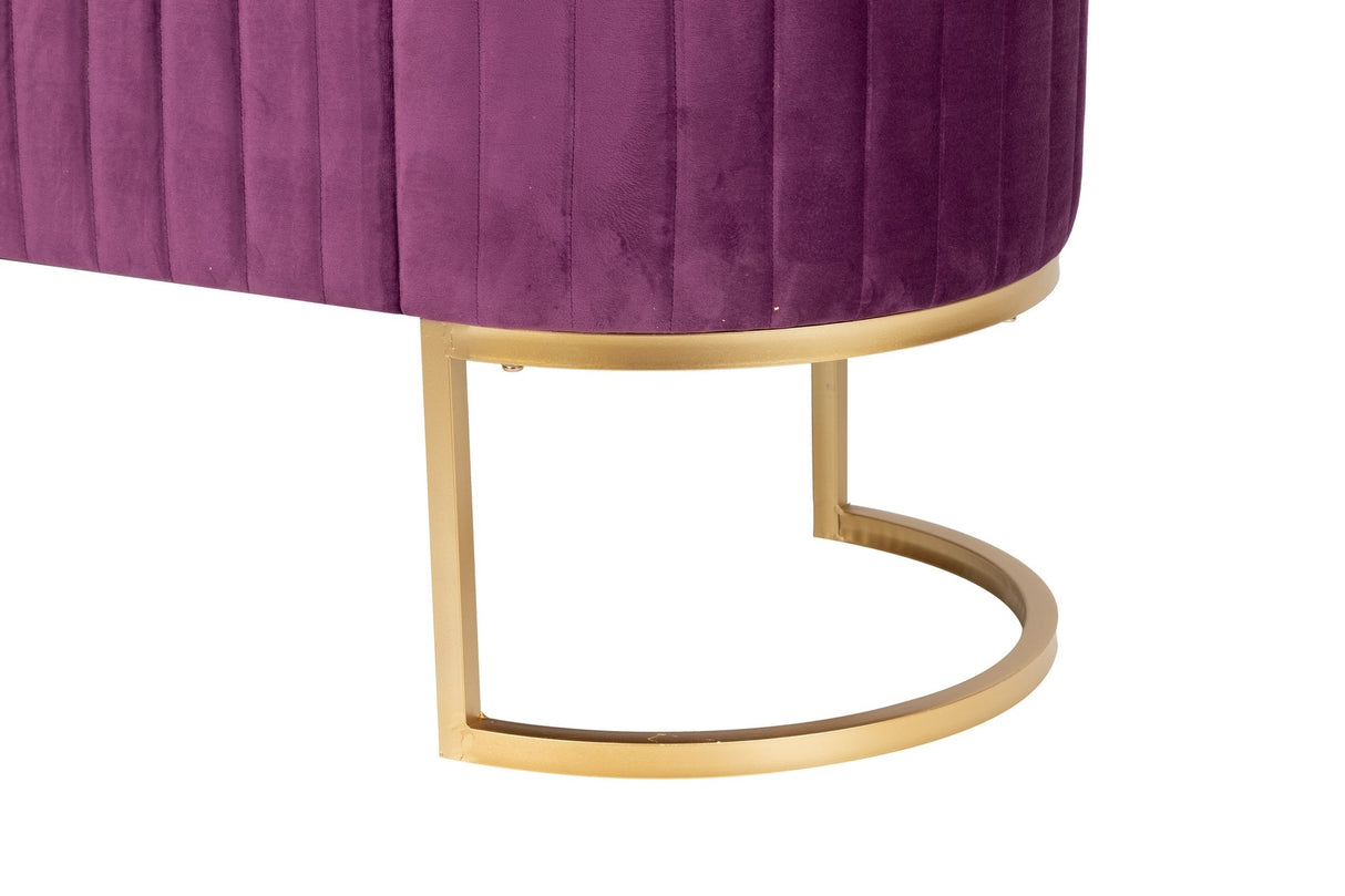 APARADOR VELVET-MARMOL MORADO-DORADO 120x48x85 CM