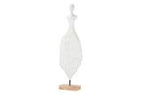 Figur Mal Metal Holz 21x9x67 cm