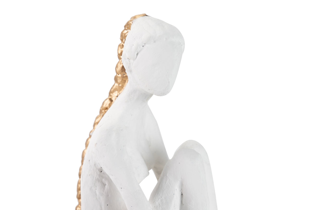 Figura Lady Polyresina Wood Mango 10x11x29 cm