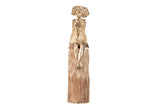 Figura Lady Poliresina Wood Mango 11x15x46 cm