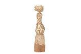 Figur Lady Polyaresina Wood Mango 11x11x41 cm