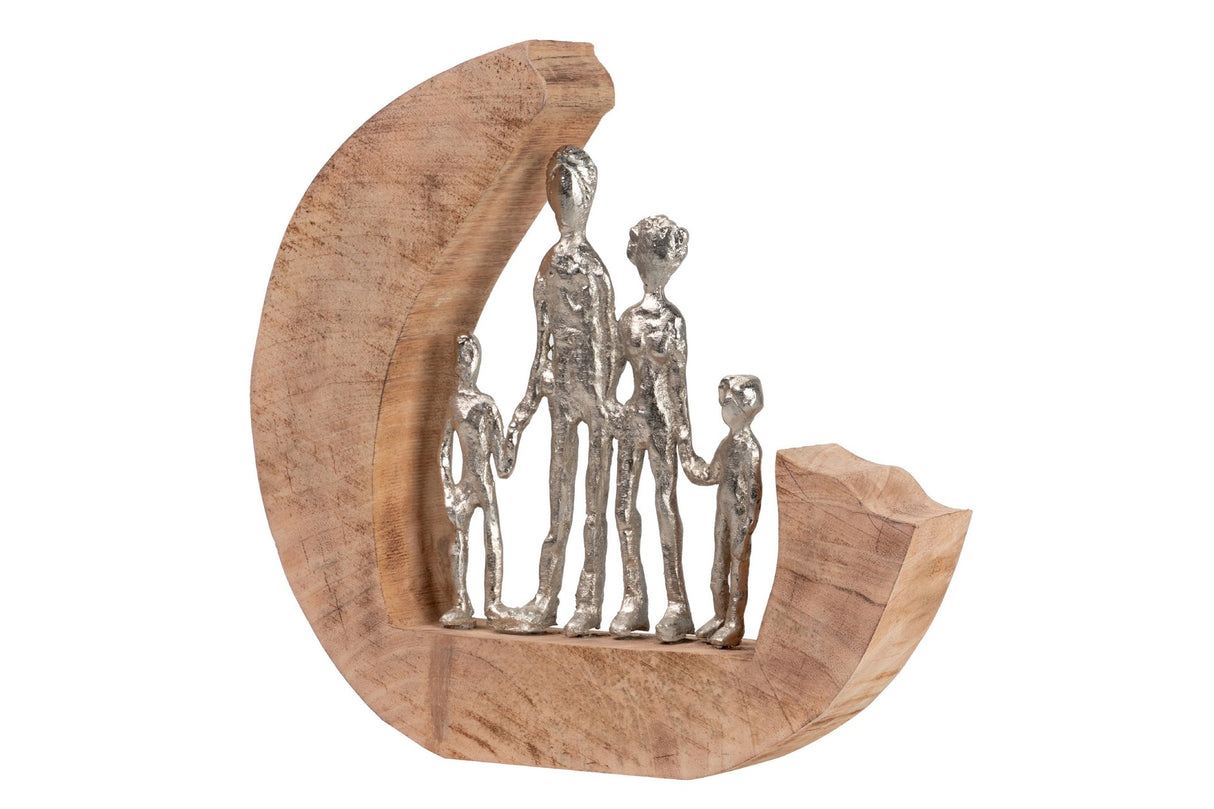 Figur Familie Holz Mango 28x6x27 cm