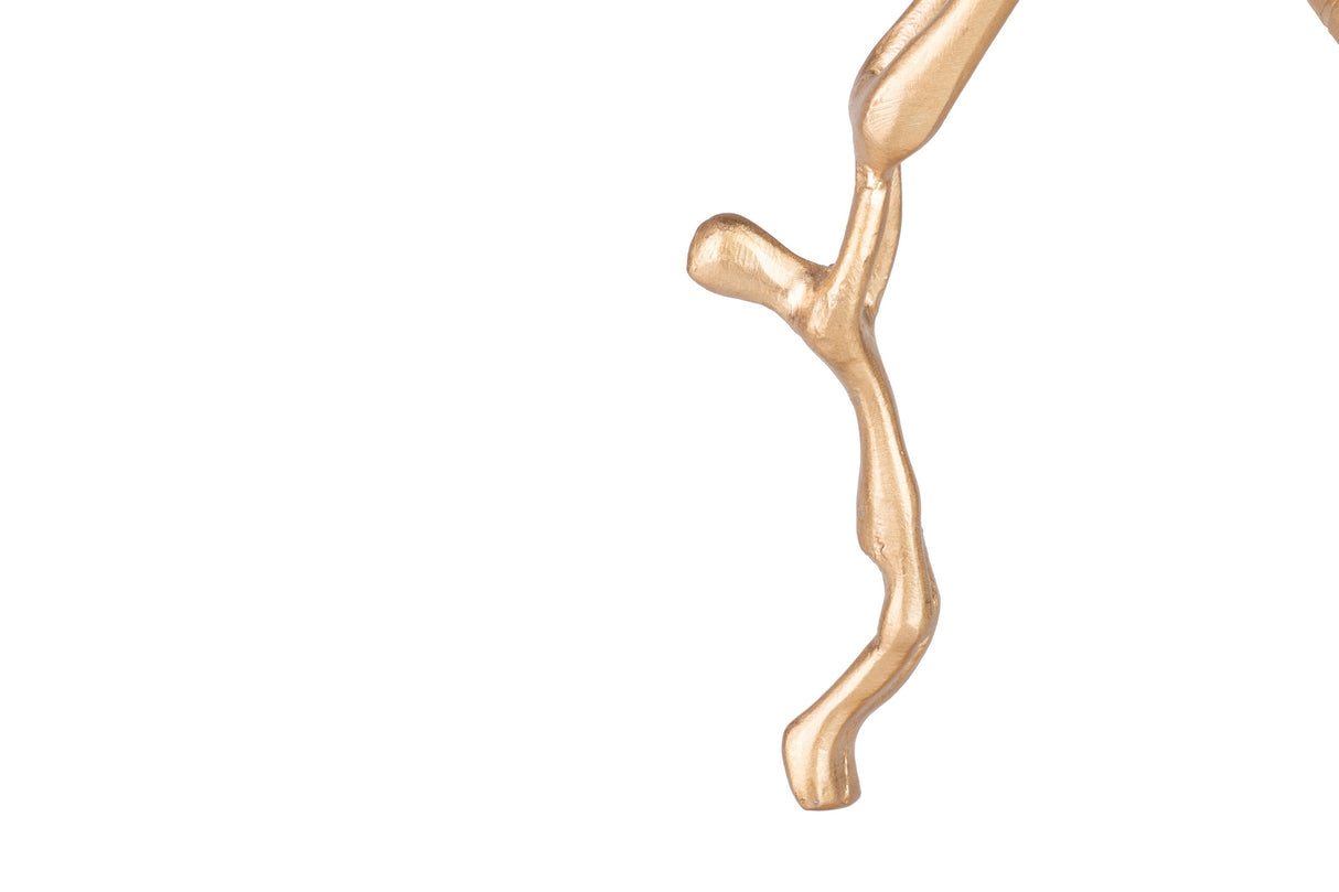 Figura madre e alluminio MDF 19x8x33 cm