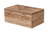 CAJA MADERA TALLADA NATURAL 17x10x7 CM