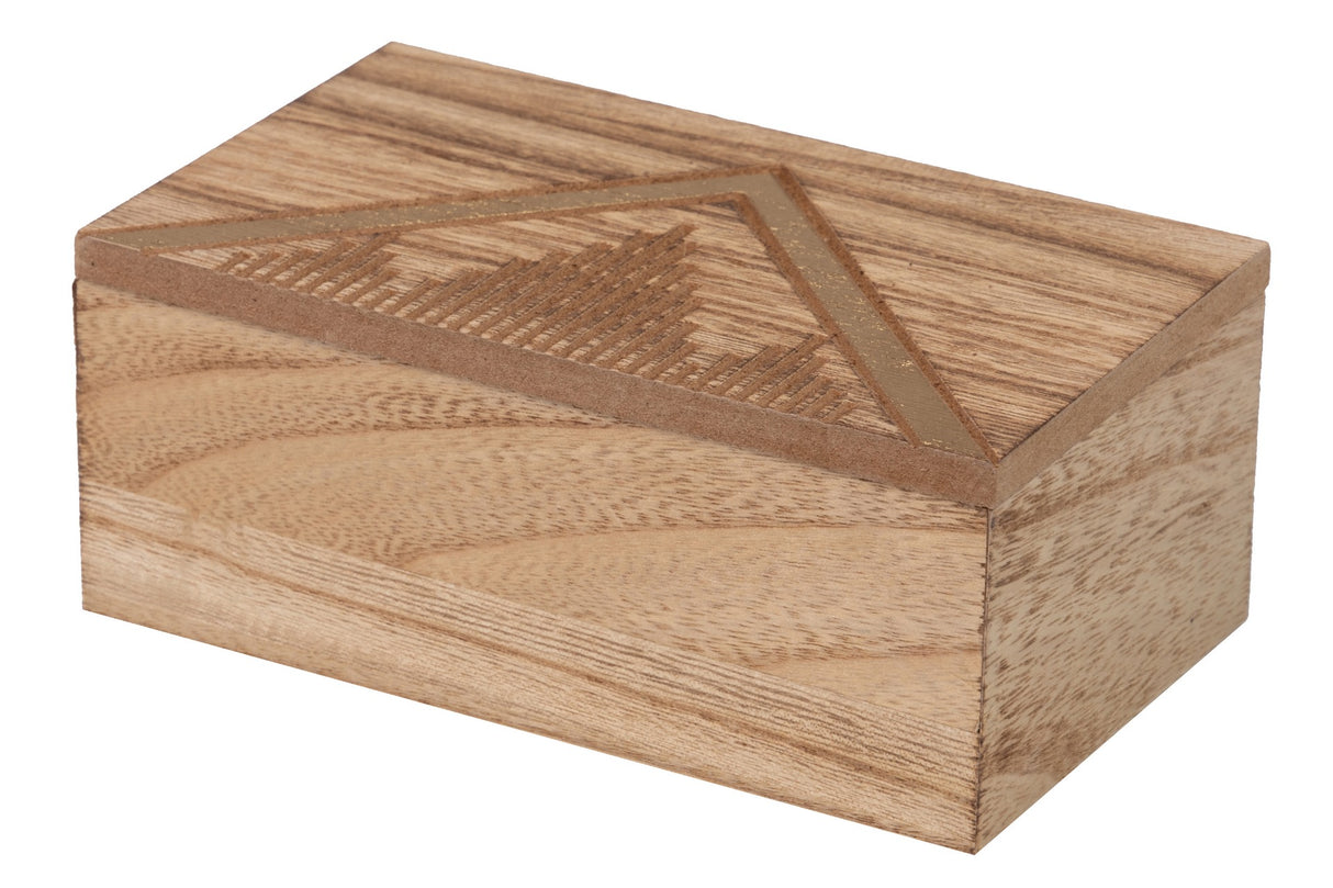 Legno intagliato naturale 17x10x7 cm